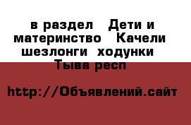  в раздел : Дети и материнство » Качели, шезлонги, ходунки . Тыва респ.